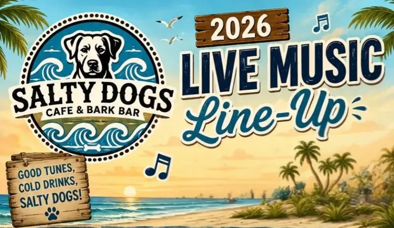 Events at Salty Dogs Cafe and Bark Bar near Holden Beach
